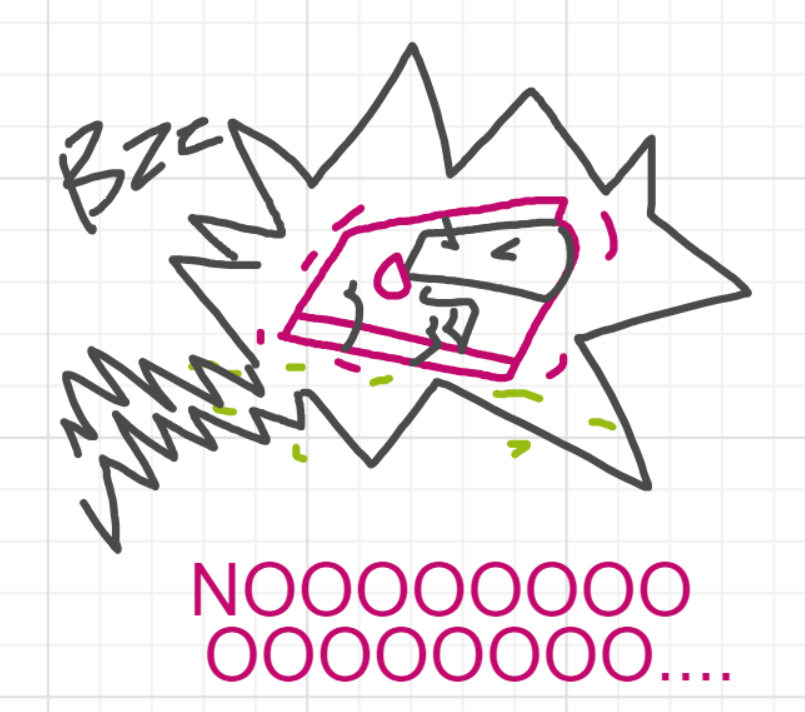 A panel from What's The Point, episode five of the Board Boards object show by Furretwalk/WalkingFurret.